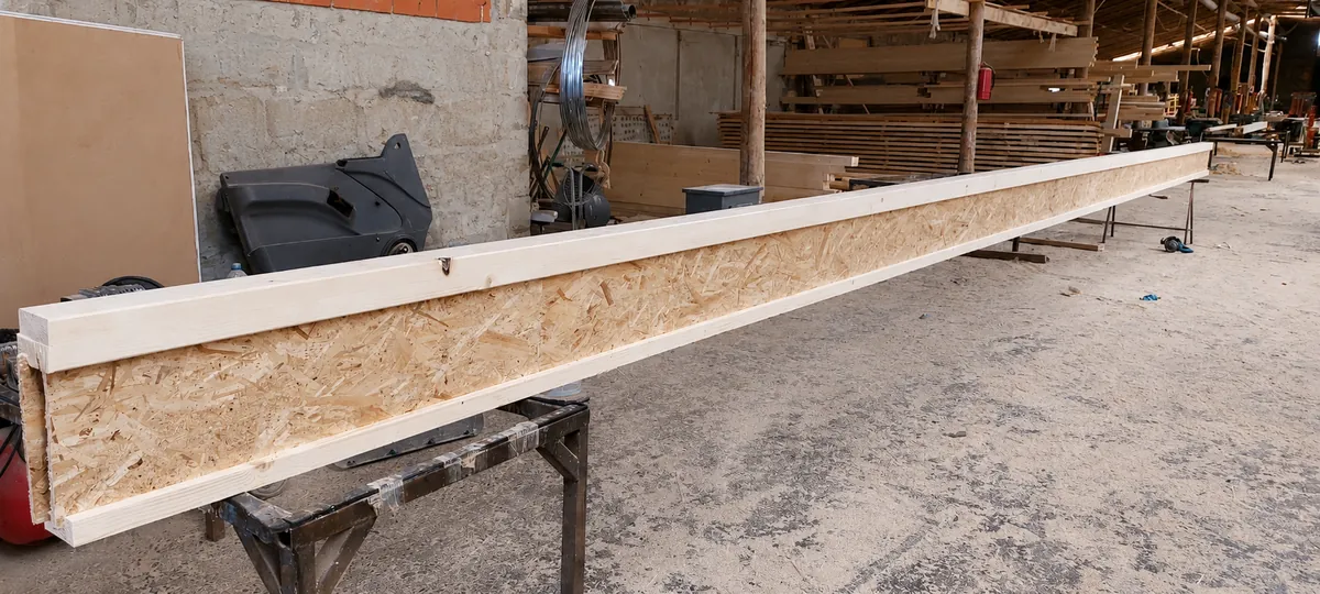 Grindă I-joist lungă, produsă la comandă la LEMNER.MD — Horești, Ialoveni